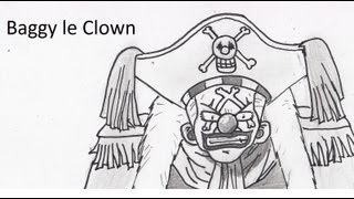 dessin de Baggy le clown dans one pièce [upl. by Pol]