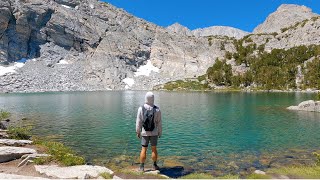 Hiking the Little Lakes Valley Trail to Chickenfoot Gem and Treasure Lakes and Mount Dade Summit [upl. by Decima]