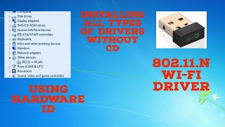 How to Install WiFi Driver Online Without CD  80211n techidiot [upl. by Richer]