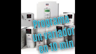 Como configurar un variador de frecuencia LS  Basico Parte 1 [upl. by Atlante701]