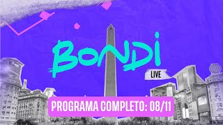 ▶️ PROGRAMACIÓN COMPLETA 0811  BONDI LIVE [upl. by Rodavlas]