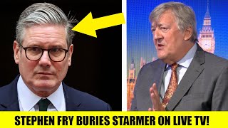 FED UP Stephen Fry Turns amp Brands Starmer A DISASTER In Live Tv Interview [upl. by Delmer]