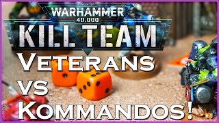 BATTLE REPORT Veterans vs Kommandos  Warhammer 40K Kill Team [upl. by Calisa]