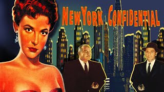 New York Confidential 1955  Full Film Noir Movie  Broderick Crawford  Richard Conte [upl. by Olumor]