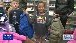 Operation Winter Coat brings 188 coats to kids in Elmira CSD [upl. by Leeke]