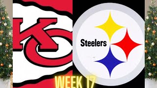 MADDEN 24 SIMULATION WEEK 17 Chiefs  Steelers [upl. by Fatma]