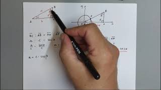 Trigonometria  21  Triangoli rettangoli e area di un triangolo [upl. by Idnir540]