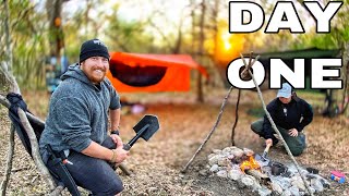 Into the Wild  7 Day Beginner Survival Challenge Texas  Day 1 [upl. by Nnyleimaj]