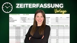 🕑 Professionelle Arbeitszeiterfassung in Excel Das ultimative Tutorial mit Vorlage [upl. by Alleuol]