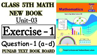 Class 5th Math New BookUnit 3Exercise 1 Q1ad5th New MathHow to add the fractions  FRACTIONS [upl. by Collyer]