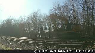 241110 South Facing Backyard Railcam [upl. by Ovatsug]