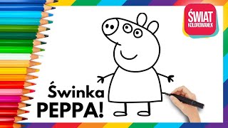 Świnka Peppa  Jak Narysować Krok Po Kroku [upl. by Eednak]