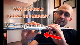 Ton Kooiman Prima Thumbrest by Sarpay Özçağatay Jazz Flute TV [upl. by Ytsirhc661]