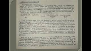 Orientation of double Bond and Saytzeff rule Part 1 [upl. by Aznofla]