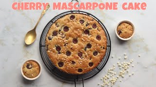 BEST EVER Cherry Mascarpone Tea Cake Recipe By Parth Bajaj 😍 cake [upl. by Carolus]