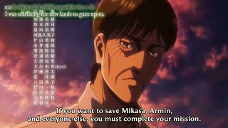 Eren Kruger Mentions Armin and Mikasa [upl. by Ainorev]