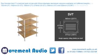 Quadraspire SVT SunokoVent HiFi Stand which is available from Movement Audio [upl. by Akima]