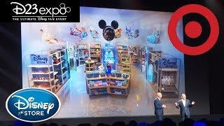 Target  Disney Store announcement at D23 Expo 2019 [upl. by Ruon]