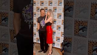 Pedro Pascal with Vanessa Kirby at San Diego ComicCon pedropascal vanessakirby [upl. by Alolomo]