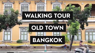 Walking Tour Old Town Bangkok  Muslim Halal Friendly Street Food  Phahurat amp Klong Ong Ang [upl. by Yelich]