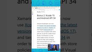 Xamarin Support for Android 14 API 34 amp iOS 17 Xcode 15 [upl. by Vescuso253]