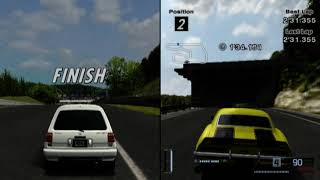 Gran Turismo 4 PS2  Splitscreen Gameplay 1080i [upl. by Iuq696]