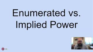 U2  Enumerated v Implied Powers [upl. by Hesler]