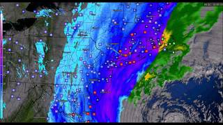 Blizzard Weather Maps amp Loops January 2018 [upl. by Atinuhs]