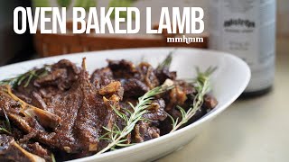 Tender amp Delicious Oven Baked Lamb Recipe [upl. by Annaynek]