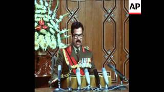 UPITN 13180 PRESIDENT SADDAM HUSSEIN SPEECH [upl. by Suoivatram]