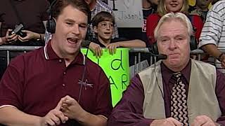 Bobby quotThe Brainquot Heenan pays tribute to Gorilla Monsoon WCW Monday Nitro OCT 11 1999 [upl. by Ellohcin]