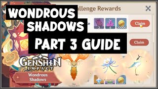 Wondrous Shadows Part 3 Lantern Riddle Puzzle guide Genshin Impact [upl. by Gnal861]