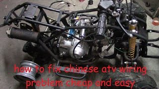 How to fix chinese atv wiring No wiring no spark no problem [upl. by Naerda]