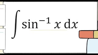 integral of sin1x  integration by parts [upl. by Bodwell311]