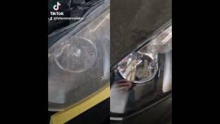 Scheinwerfer aufbereitung automobile smartphone detailing goodthing cleaning [upl. by Eibreh]