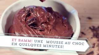 Qookingch  Mousse au chocolat en 10 minutes Avec caramel [upl. by Markson]