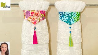 DIY Decorative Hand Towel Holder  Quick and Easy Gift Idea [upl. by Scot]