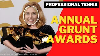 ANNUAL GRUNT AWARDS  Womens Tennis  Screaming Shrieking Shouting  Sharapova De Brito [upl. by Evod913]