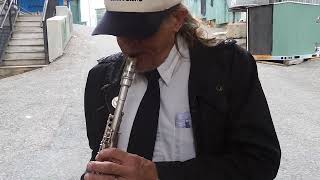 quotBachquot on Steel Clarinet by Scott Shetler Hot Tamale Brass Band Fenway Park quotThe Bullpenquot 5224 [upl. by Hamnet]