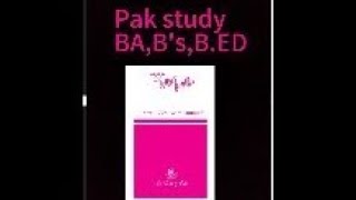 AIOU BABSBED Pak study 5438 Most important question2024Full Book important question [upl. by Ylac761]