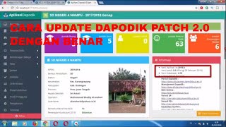 CARA UPDATE DAPODIK PATCH 20 DENGAN BENAR [upl. by Callean300]