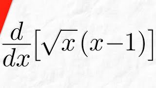 Derivative of sqrtxx1  Calculus 1 Exercises [upl. by Enilesoj]