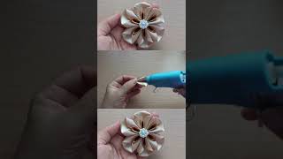 DIY Elegance Easy Satin Ribbon Flower Making [upl. by Ettenil552]