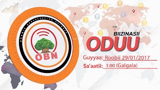 Oduu Biiznasii Galgla Saaatii 100 OBN Fulbaana 29 2017 [upl. by Sigler]