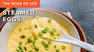 A recipe you can memorize for Chinese Steamed Eggs 蒸蛋 [upl. by Ahsienad218]