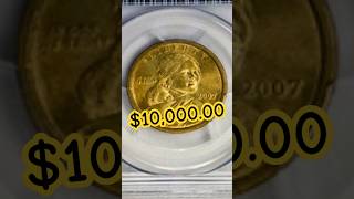 Gold Sacagawea Dollar Coin Worth 1000000 youtubeshorts gold dollar coin sacagawea [upl. by Ititrefen]