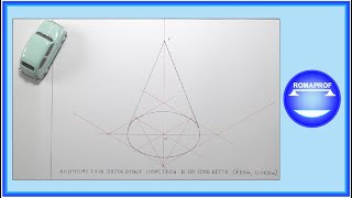 ASSONOMETRIA ORTOGONALE ISOMETRICA DI UN CONO RETTO  829 [upl. by Aleakcim876]