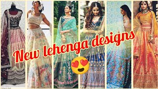 party wear lehenga designs for girls😍 lehenga crop top for girls 👌wedding lehenga choli designs [upl. by Idissak]