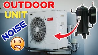 How to Repair AC outdoor unit Noise Problem airconditioning york noise howto [upl. by Lettie]