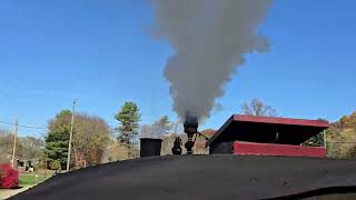 Hocking Valley Scenic Railway Steam Locomotive 3 Cab Ride With Glorious Rizzoli 5 Chime Whistle [upl. by Anatol]